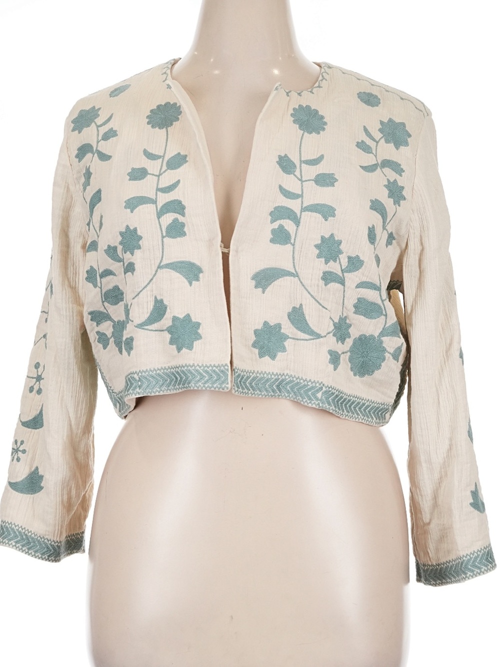 Soft Surroundings | Secret Garden Boho Chic Bolero Jacket, Size XL